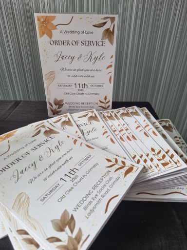 Wedding Order of Service